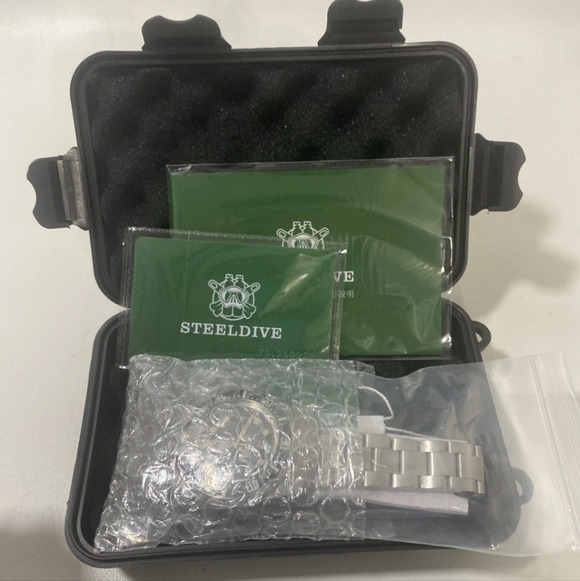 Steeldive Watch SD1964 Seiko NH35 AR Sapphire black Dial Ceramic Bezel 1000m NEW - Picture 2 of 12